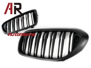 M5 Style Matte Black Front Grill Grilles 2017+ BMW G30/G31 Sedan 530i 540i M550i - Picture 1 of 2