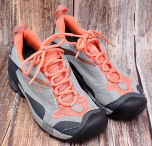 Keen Dry Tryon Waterproof Outdoor Trail Hiking Shoes Womens Size 6 Gray Coral - Picture 1 of 9