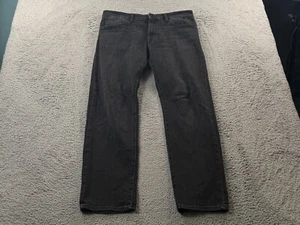 Mavi Zach Jeans Men's 34x32 Straight Leg Stretch Zip Fly Black 5 Pockets - Picture 1 of 13