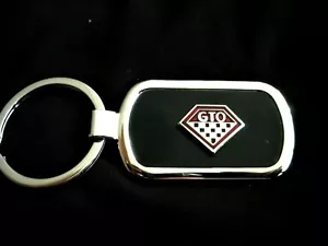 GTO Black Onyx w/ Silver Trim Key Chain-Free Engraving on back - Picture 1 of 4