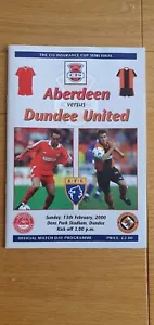 2000 Scottish League Cup Semi Final Aberdeen V Dundee United At Dens Park... - Picture 1 of 1