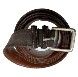 Mens Used TORINO Brown European Suede Brown 60" Belt - Picture 1 of 6