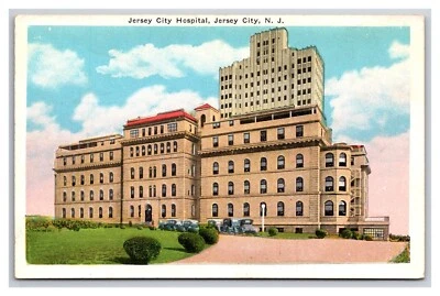 Jersey City Hospital Building Jersey City NJ New Jersey UNP WB Postcard Z10 - Image 1 of 2