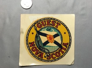CALCOMANÍA DE VIAJE VENTANA DE RECUERDO CON LEMA DE RECUERDO HALIFAX NOVA ESCOCIA CANADÁ - Imagen 1 de 3