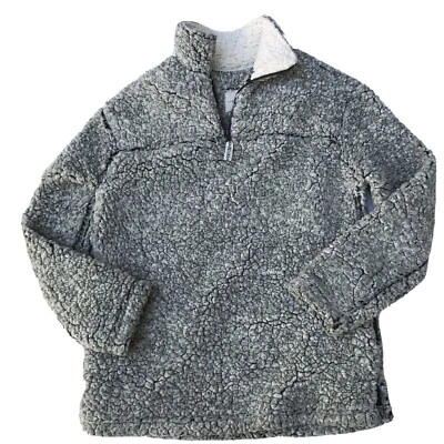 COPPER KEY Women's Sherpa Green Light Mock Neck 1/4 zip Pullover Size S - Image 1 of 4