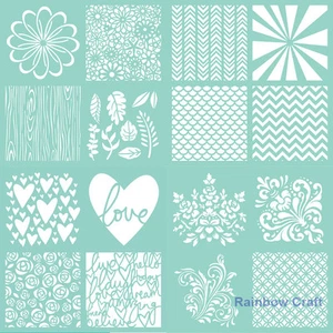 Kaisercraft Templates Stencils 12 * 12 inch & 20 x 15.5 cm You select 26 options - Picture 1 of 51