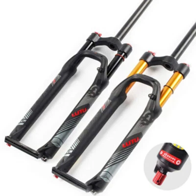 LUTU MTB Bike Suspension Fork Air Shock Rebound Adjust 26/27.5/29" Racing Forks - Image 1 of 4