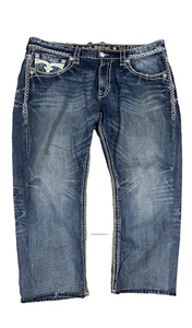 Rock Revival Blue MCCOY Straight Mens Tag Size 42 X 27.50 Blue - Picture 1 of 24