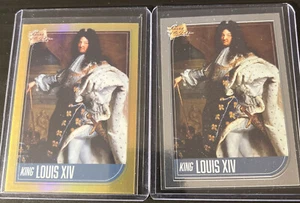 2021 Super Break Pieces of the Past KING LOUIS XIV Gold Chrome Parallel + Base! - Picture 1 of 2