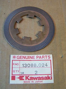 KAWASAKI MT1 KV75 NEW OEM CLUTCH FRICTION PLATE KV 75 13088-024 - Picture 1 of 2