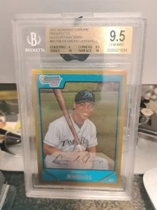 2007 BOWMAN 1st CHROME GOLD REFRACTOR ROOKIE DESMOND JENNINGS RC /50 - Picture 1 of 2