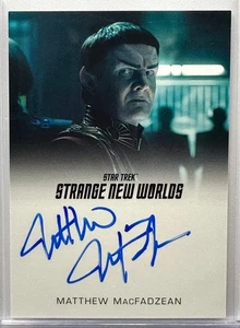 Matthew MacFadzean Full Bleed Autograph, Star Trek Strange New Worlds Season 1 - Picture 1 of 2