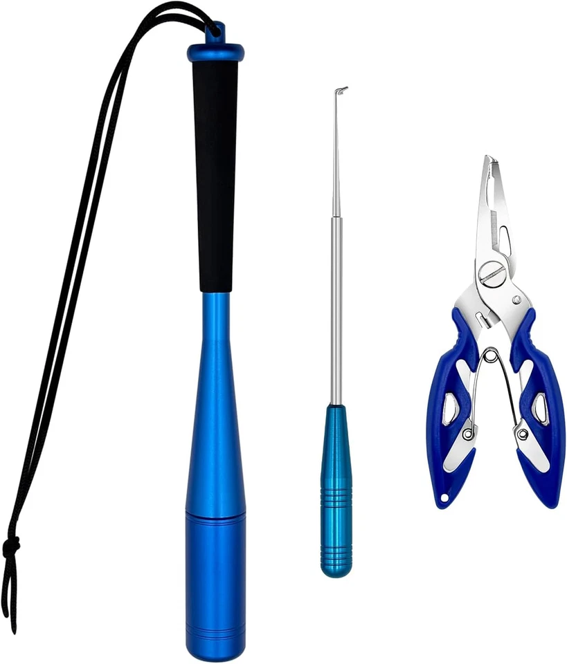 Wonwood_direct Fischtöter Fisch Totschläger Angelzange Set Fischbetäuber Rutschs - Bild 1 von 4