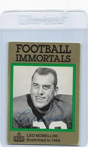 1985-88 Football Immortals #93 Leo Nomellini Signed Auto *L1447 - Picture 1 of 2