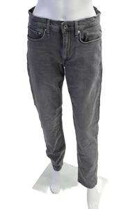 Rag & Bone Womens Cotton Zip Button Lined Straight Leg Pants Gray Size EUR 29 - Picture 1 of 4