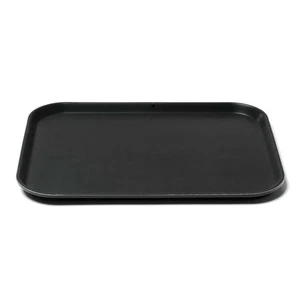 Vassoio Bar Antiscivolo Nero Rettangolare 46x36 cm - Fibra di Vetro - Comas - Foto 1 di 1