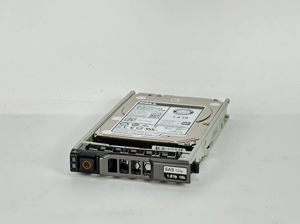 Disco rígido Dell 1.8TB 10K RPM SAS 12Gbps HDD 2.5 SFF com disco rígido bandeja 13G - Imagem 1 de 4