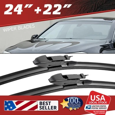 Limpiaparabrisas delantero apto para BMW 525i 2004-2010 24"+22" sin rayas Foto 1 de 4