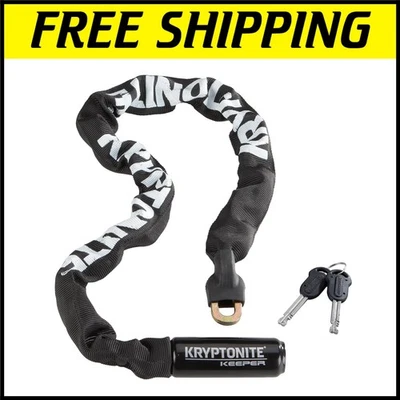 Durable 2.8ft Kryptonite Keeper 785 Bicycle Chain Lock with High-Security Key - Image 1 of 4