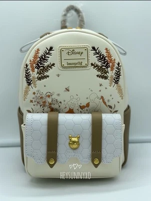 Loungefly Disney Winnie the Pooh Characters Honeycomb Mini Backpack - Image 1 of 4