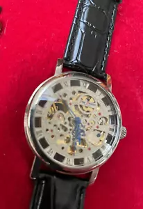 Uhren AUTOMATIK JAY BAXTER Lederband Uhrwerk Geschenk Damen Herren Geburtstag - Bild 1 von 10
