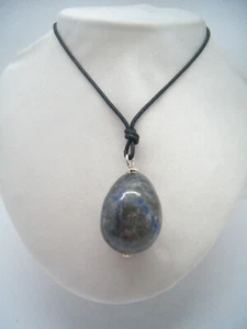Ciondolo in ARGENTO 925 con uovo in SODALITE naturale - Pietra Dura - - Foto 1 di 6
