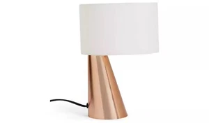 Habitat Abono Steel LED Table Lamp - Copper & Cream(Opened Box Tested) - Picture 1 of 3