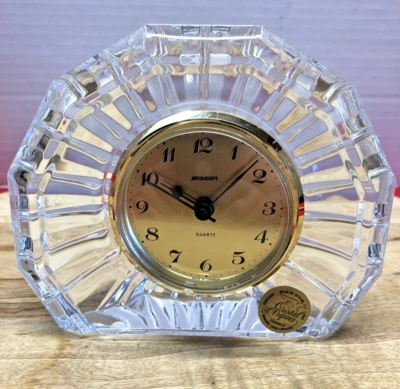 Crystal Quartz Clock Staiger Cristal D'Arques 24% Lead Made Germany BEAUTIFUL! - Image 1 of 4