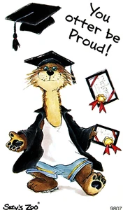 Pegatina Suzy's Zoo "Graduación de nutria" #9807 a granel 25 hojas - Imagen 1 de 1