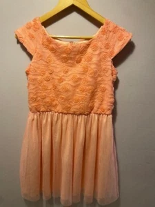 Cherokee große Mädchen Blumen Chiffon rosa Urlaub Party Kleid Größe XL schneller Versand - Bild 1 von 5