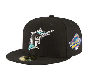 New Era 59Fifty MLB Florida Marlins 1997 World Series Black Fitted Hat 11783655 - Picture 1 of 1