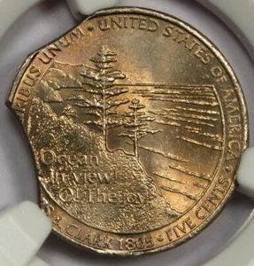 2005 NGC MS64 Double Clips Ocean In View Nickel Mint Error Rainbow Toned Colors - Picture 1 of 4