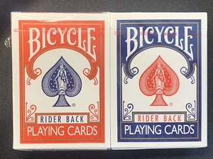 Bicycle Standard Rider Back Playing Cards 2 Decks of Playing Cards, Red and Blue - Picture 1 of 7