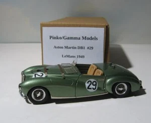 Aston Martin DB1 #29 Pinko Gamma 1:43 Diecast Model PI-178 1949 LeMans 24 Hour - Picture 1 of 9