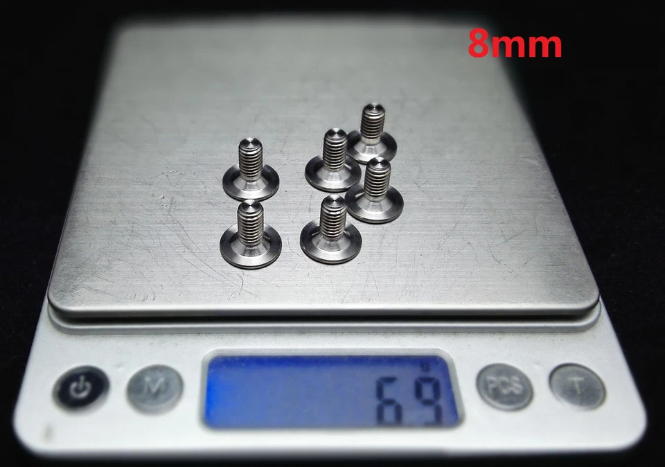 Perno de montaje de taco de pedal de titanio/Ti J&L *6 piezas para Shimano SM-SH10/11/12 SPD-SL Foto 1 de 3