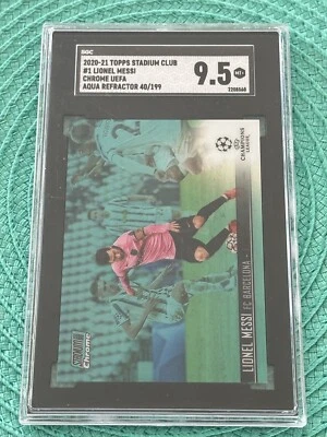2021-22 topps stadium club chrome lionel messi 40/150 - Image 1 of 2