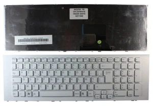 Layout Française Blanc Cadre Blanc Clavier Pour Sony Vaio VPCEF4E1E - Picture 1 of 1