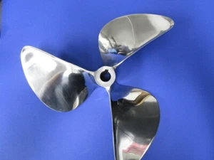 Campbell 3 Blade Stainless Steel V-drive Propeller 1Inch Shaft 14 X 14 P LH - Imagen 1 de 3