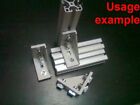 Aluminum T-slot profile 90 deg corner bracket 40x80-8mm  screws  T-nuts, 4-set