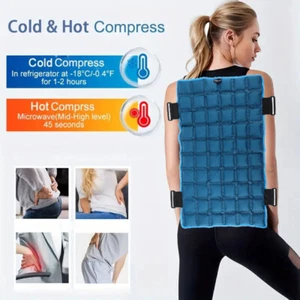 Full Back Reusable Hot Cold XXL Ice Pack Wrap Brace Compress Flexible For Injury - Picture 1 of 18