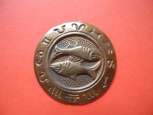 Zierteile Metallbeschläge Sternzeichen Fische T 93 - Bild 1 von 3