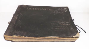 Carta da parati libro campione antico Schlote Dresda 1910 circa - Foto 1 di 14
