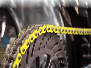 Kettensatz X-Ring für Yamaha Raptor YFM 700R Tuning doppelt verstärkt gelb - Bild 1 von 11