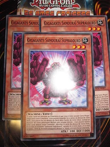 YU-GI-OH! COM GIGAGANTS SAMOURAÏ SUPRALOURD LOT DE 3 (PLAYSET) CROS-FR007 MINT - Picture 1 of 1