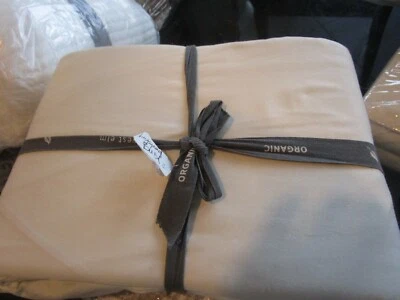 West Elm 400 TC sateen organic  bedskirt bed skirt ivory King New wo tag - Image 1 of 3