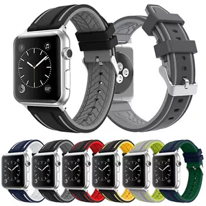 Per Apple Watch Ultra 2 1 Series 9 8 7 6 5 SE 4 3 2 1 cinturini cinturino sportivo in silicone - Foto 1 di 36