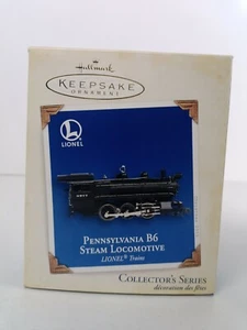 Adorno de tren locomotora de vapor Lionel Pennsylvania B6 2005 Hallmark Keepsake - Imagen 1 de 12