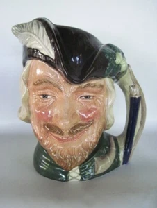 Vintage Robin Hood Toby Jug Mug XLT Condition Royal Doulton Large 7 1/2" - Foto 1 di 5
