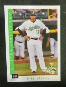2019 Grandstand, Clinton LumberKings - Manager MIKE JACOBS