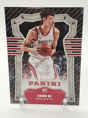 40/99 ZHOU QI 2017-18 Panini Chronicles SilverParallel ROOKIE RC Rockets Card - Image 1 of 3
